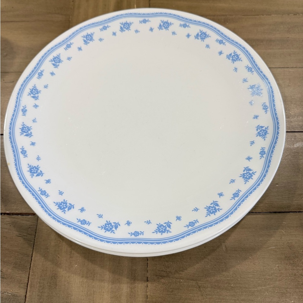 Corelle Vintage “Morning Blue” Pattern Dinner Plates
